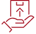 Box in hand dropship icon